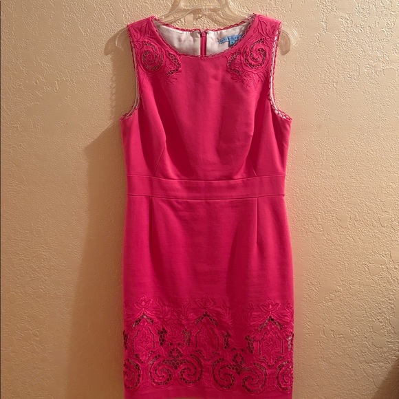 ANTONIO MELANI Pink Embroidered Dress - Picture 1 of 2